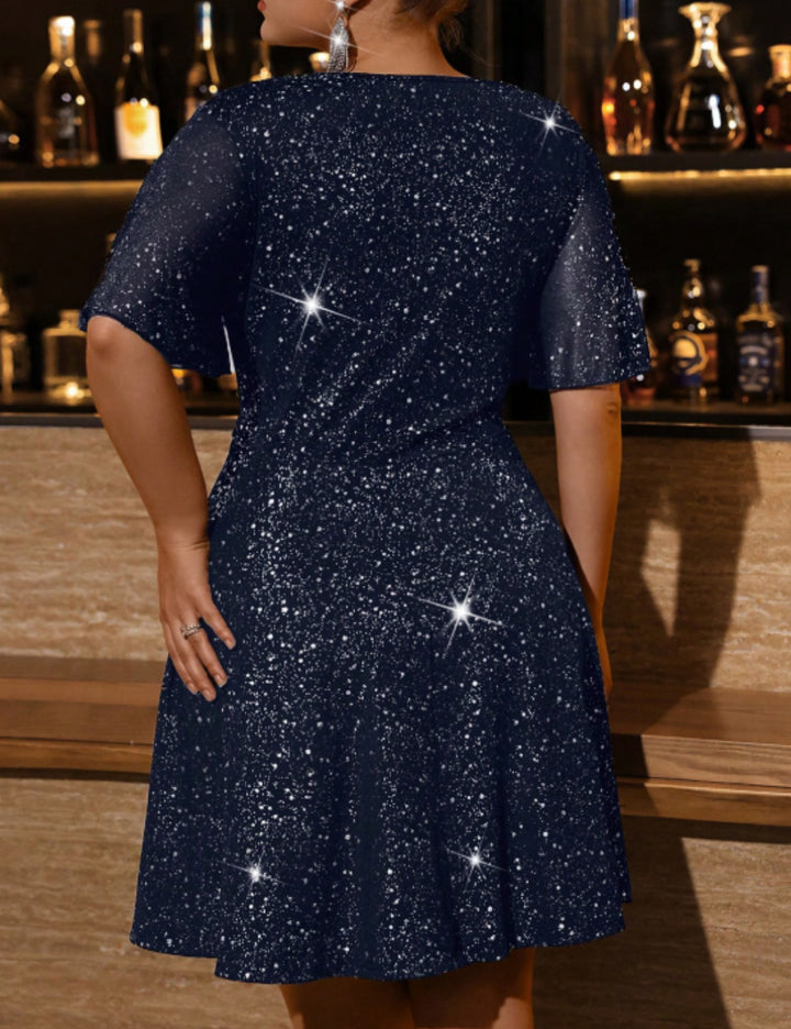 Shein Curve+ miniruha, kék