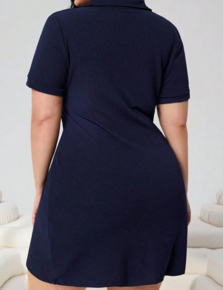 Shein Curve+ miniruha, kék