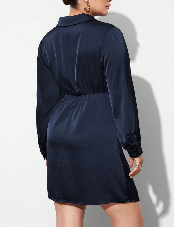 Shein Curve+ miniruha, kék