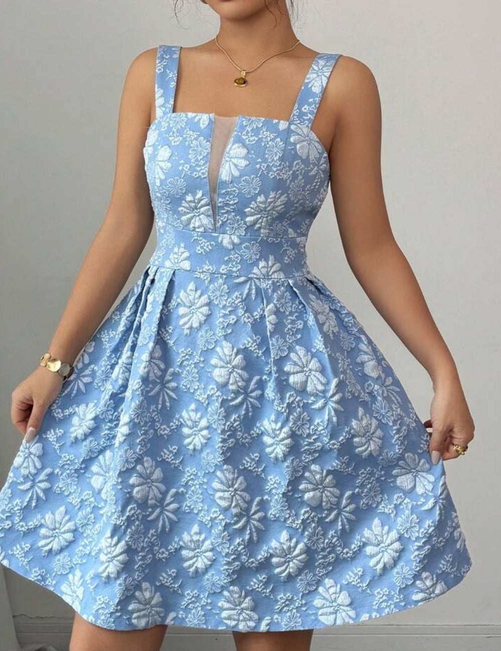 Shein miniruha, kék
