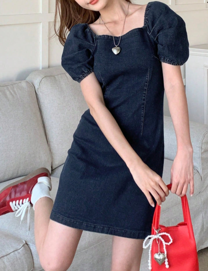 Shein DAZY miniruha, kék