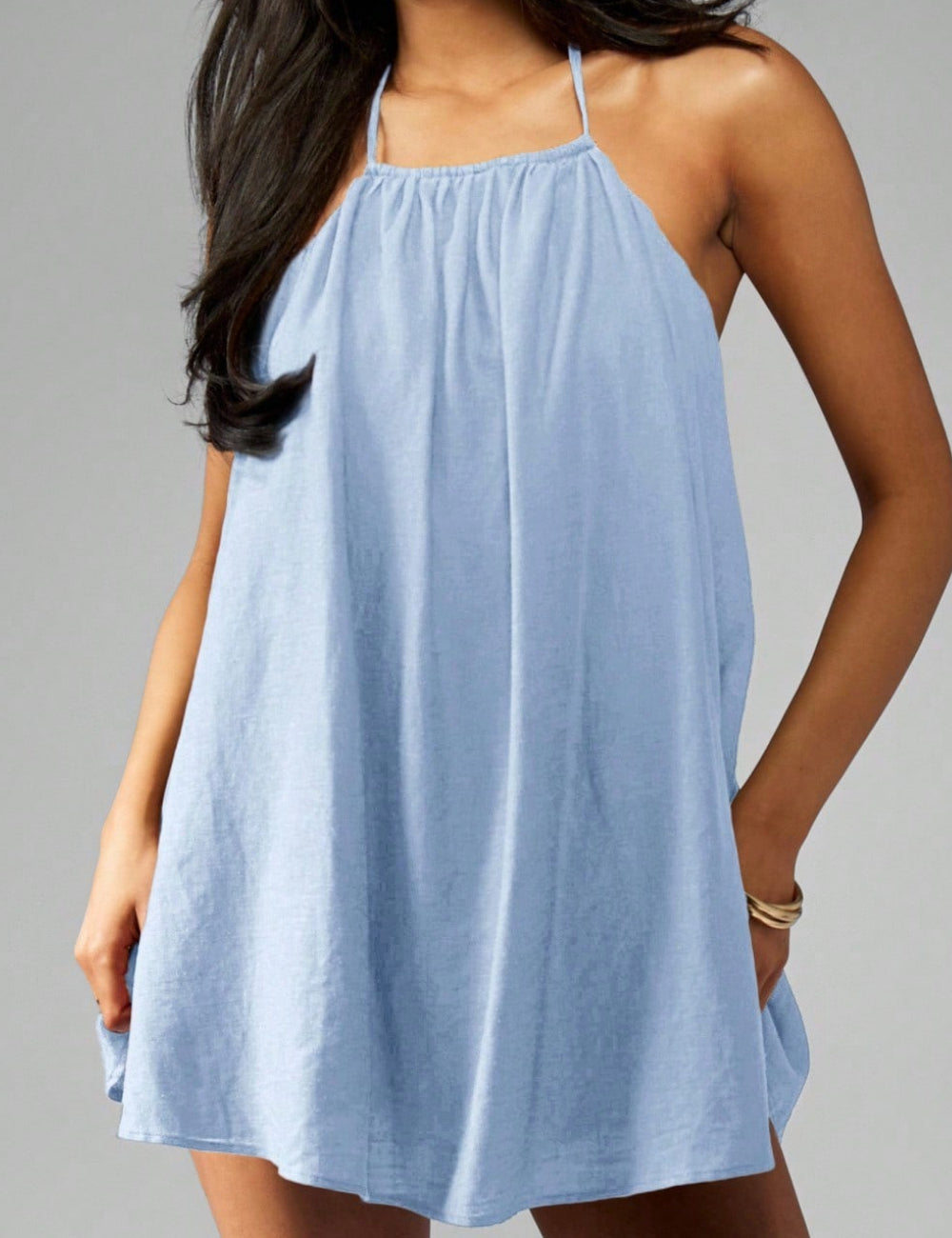 Shein mini ruha, kék
