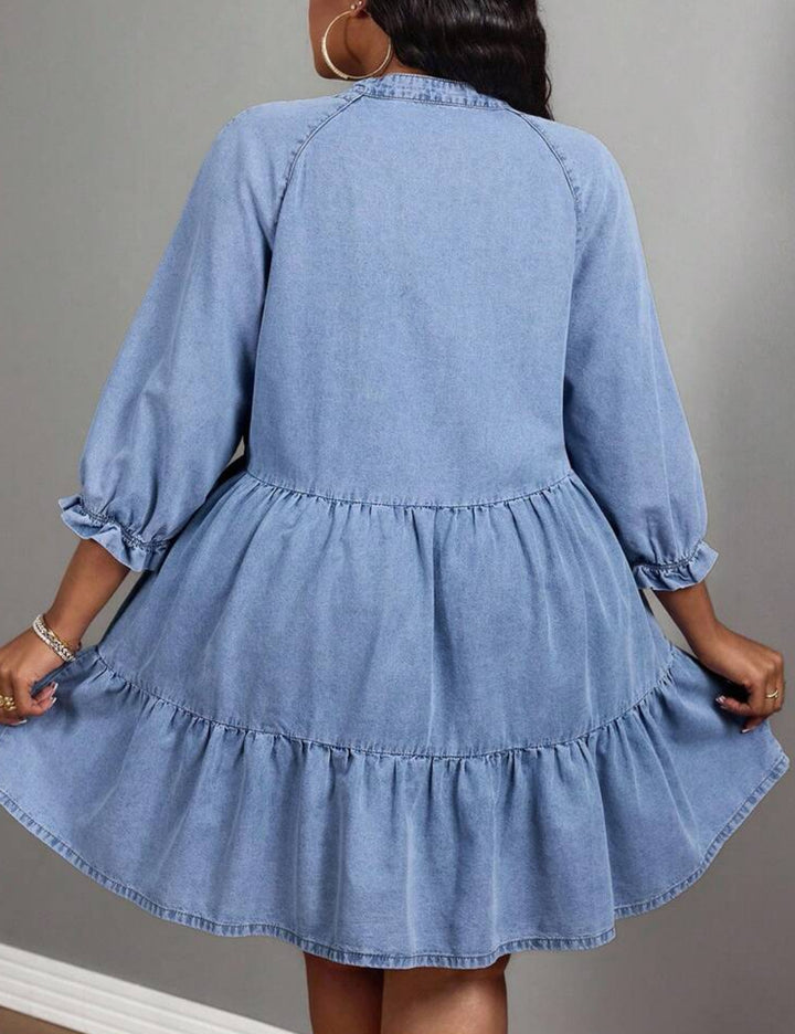 Shein Curve+ miniruha, kék