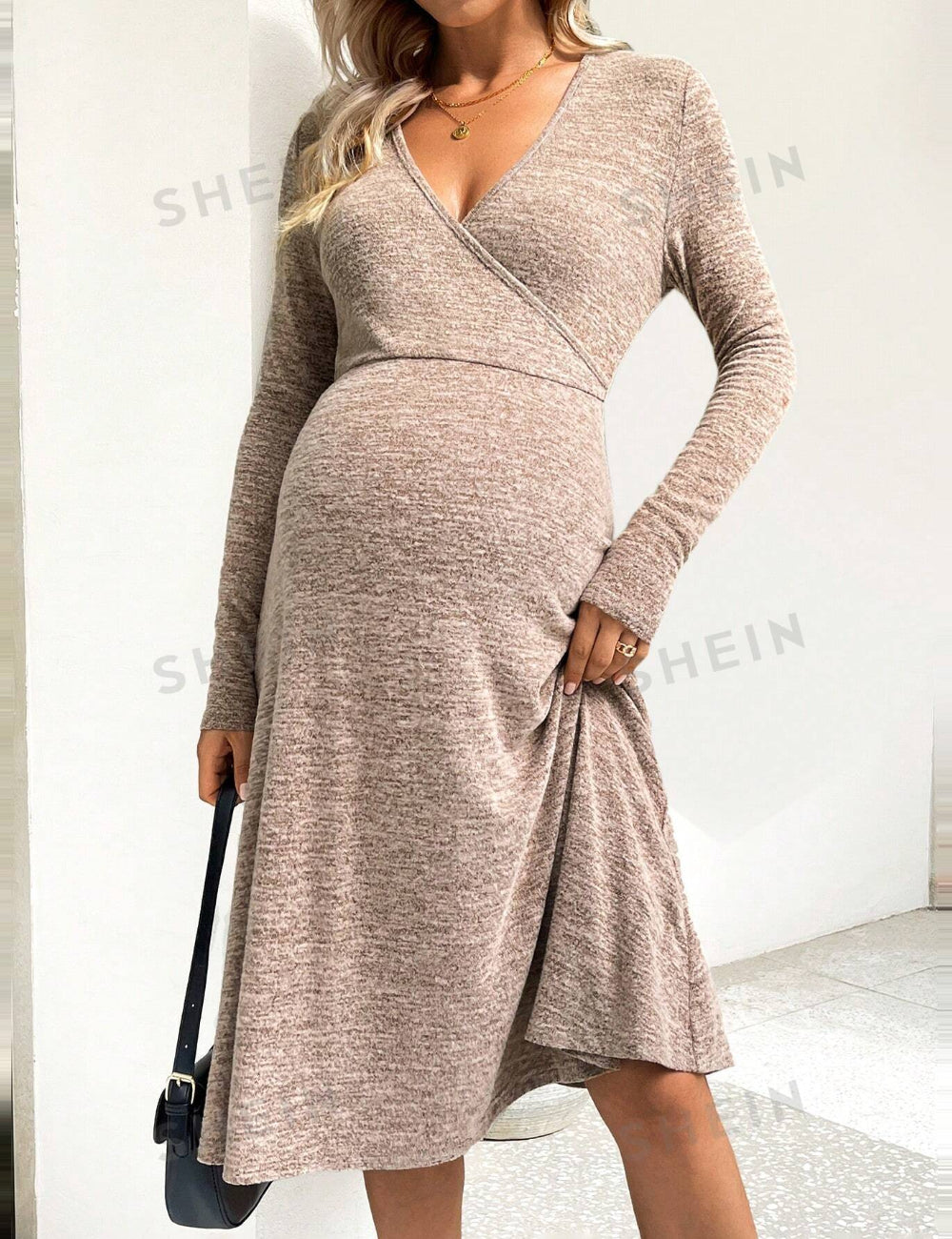 Shein bézs miniruha