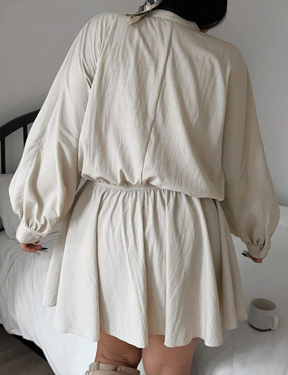 SHEIN mini ruha, bézs
