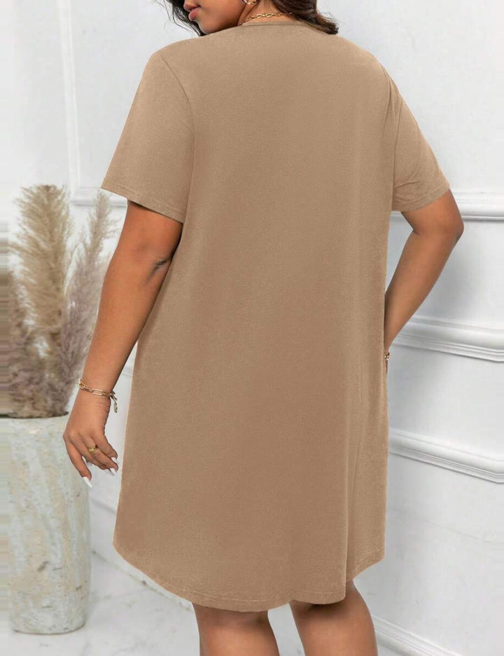 Shein mini ruha, bézs