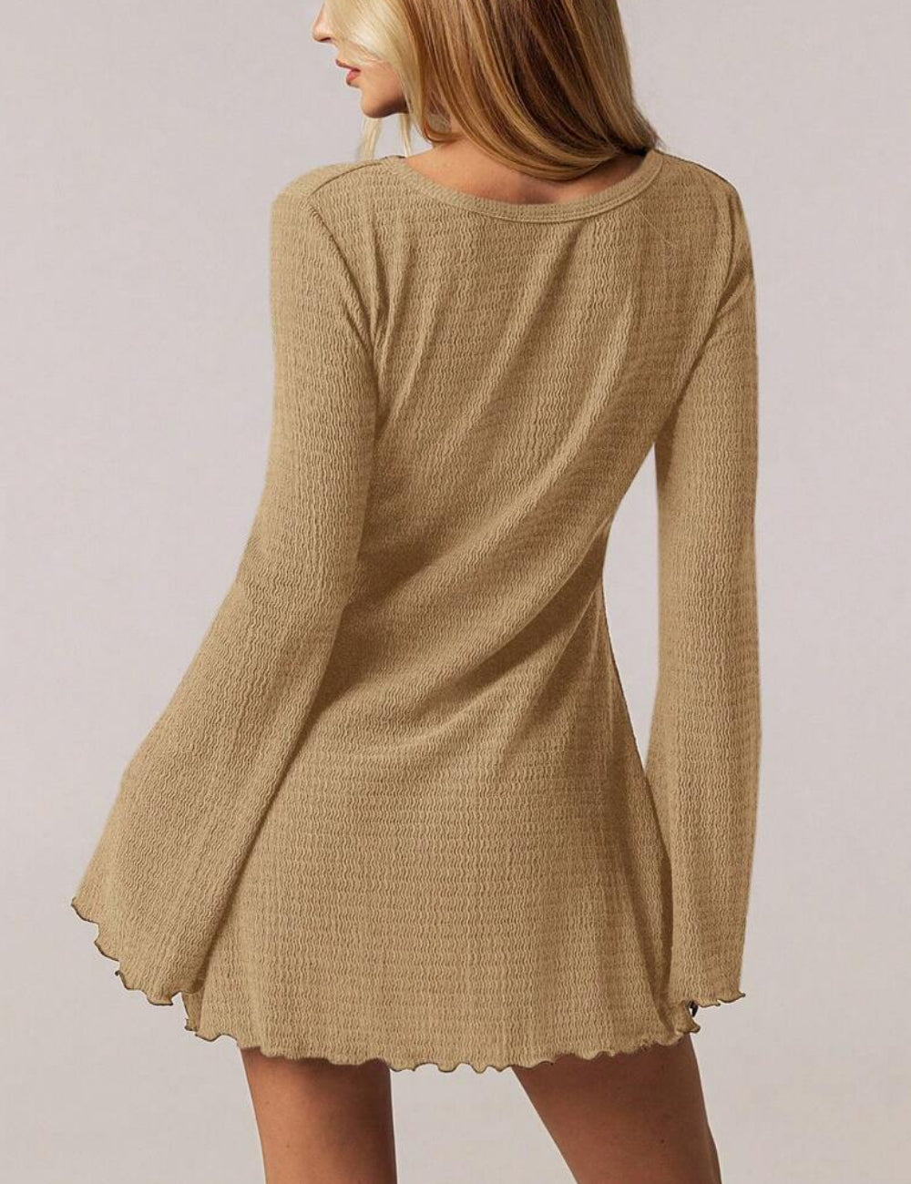 Shein Forever 21 mini ruha, bézs
