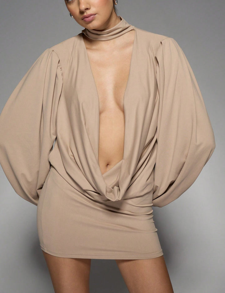Shein Missguided miniruha, bézs
