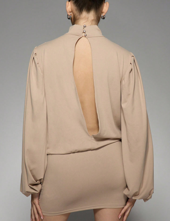 Shein Missguided miniruha, bézs