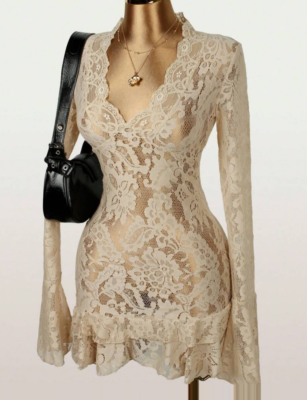 Rochie mini Shein, bej