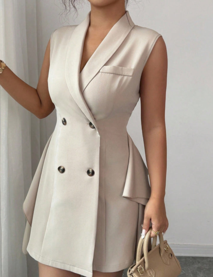 Rochie mini SHEIN, bej