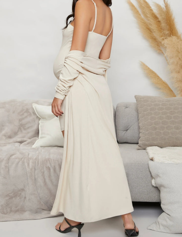 Shein mini ruha, ekrü