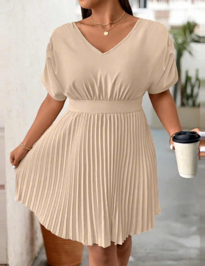 SHEIN Curve+ mini ruha, ekrü