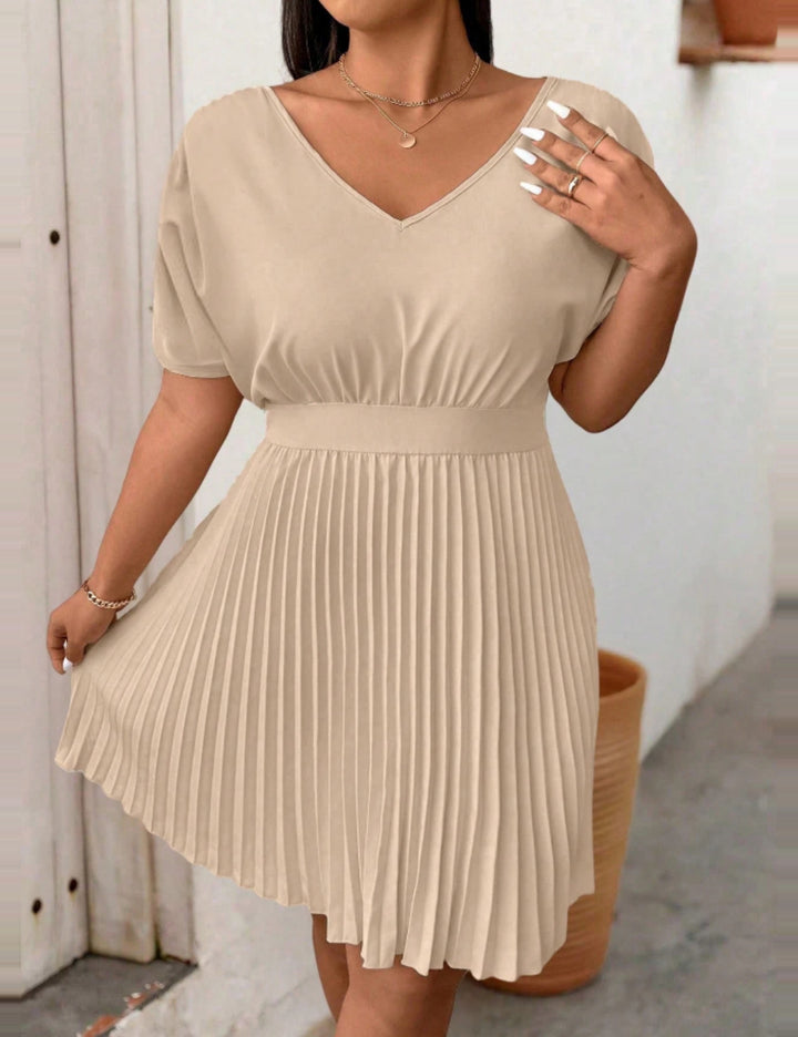 SHEIN Curve+ mini ruha, ekrü