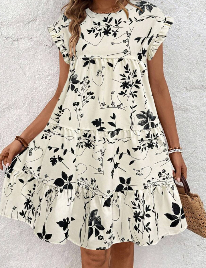 Shein mini ruha, krém