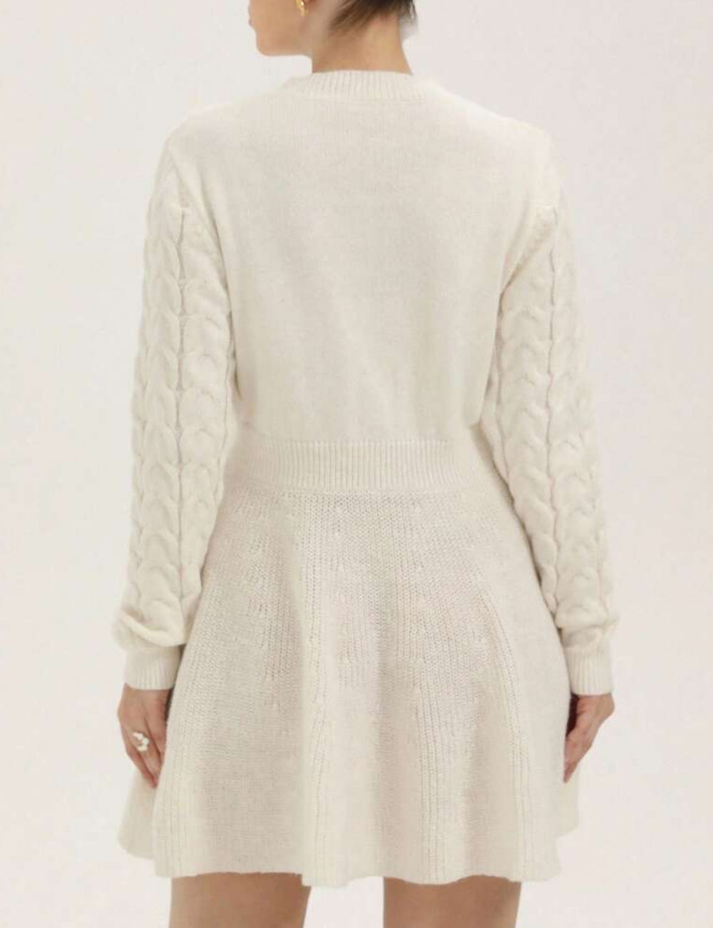 Shein Curve+ miniruha, krém
