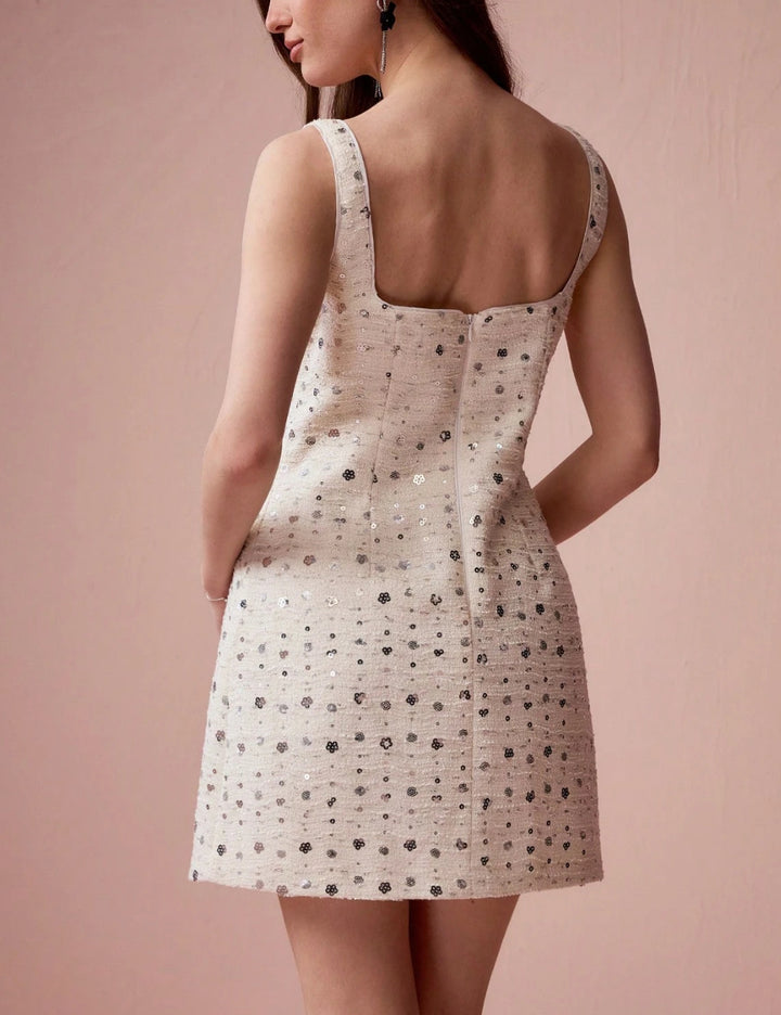 Rochie mini Shein, crem