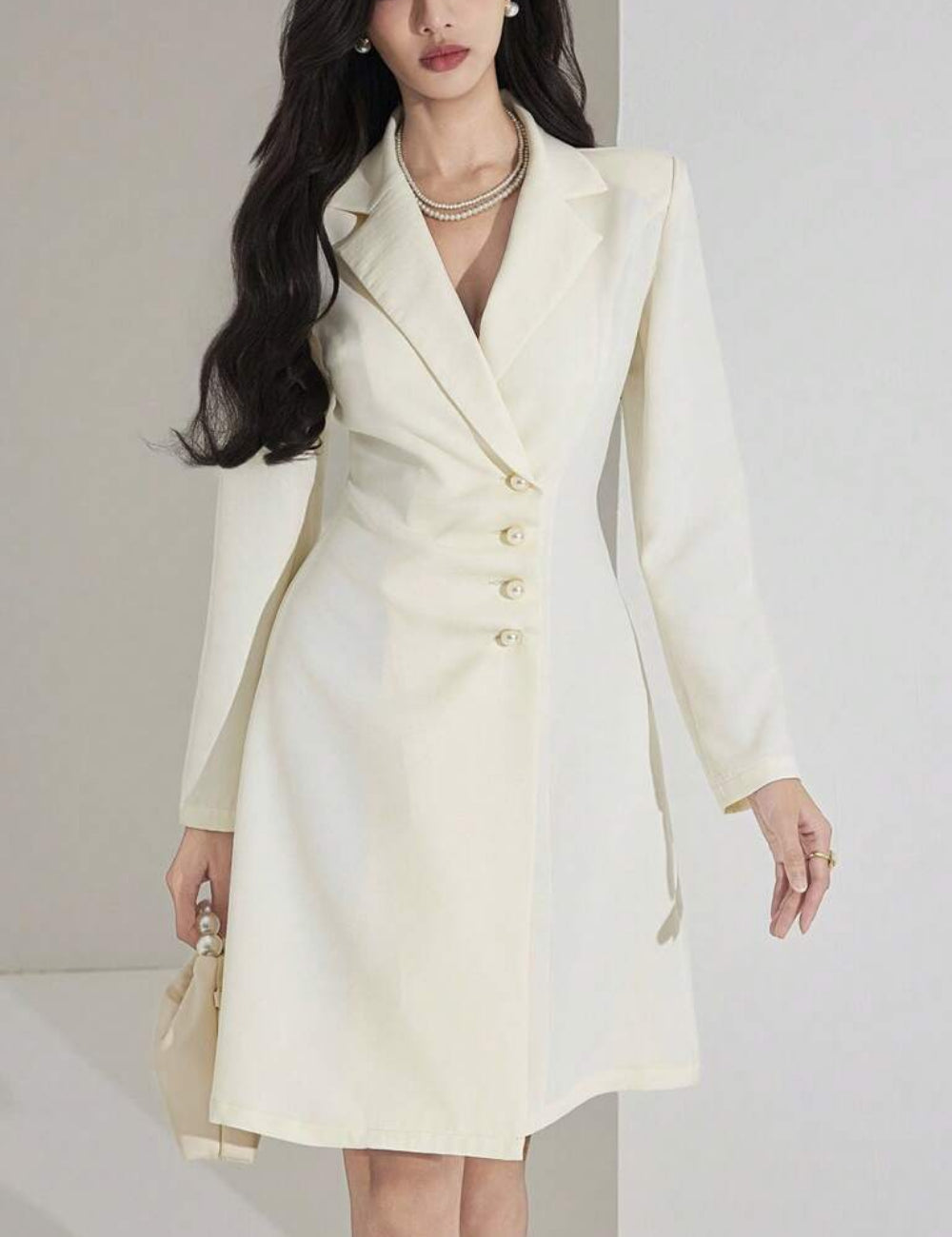Rochie mini Shein, crem