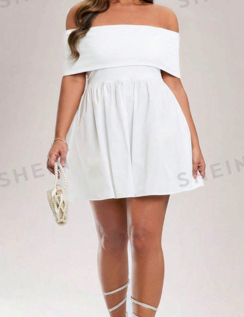 Shein mini ruha, fehér