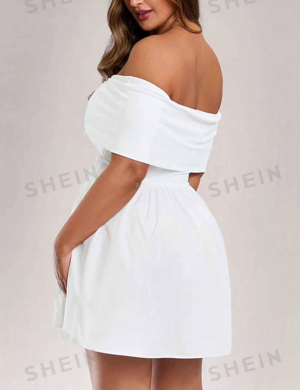 Shein mini ruha, fehér