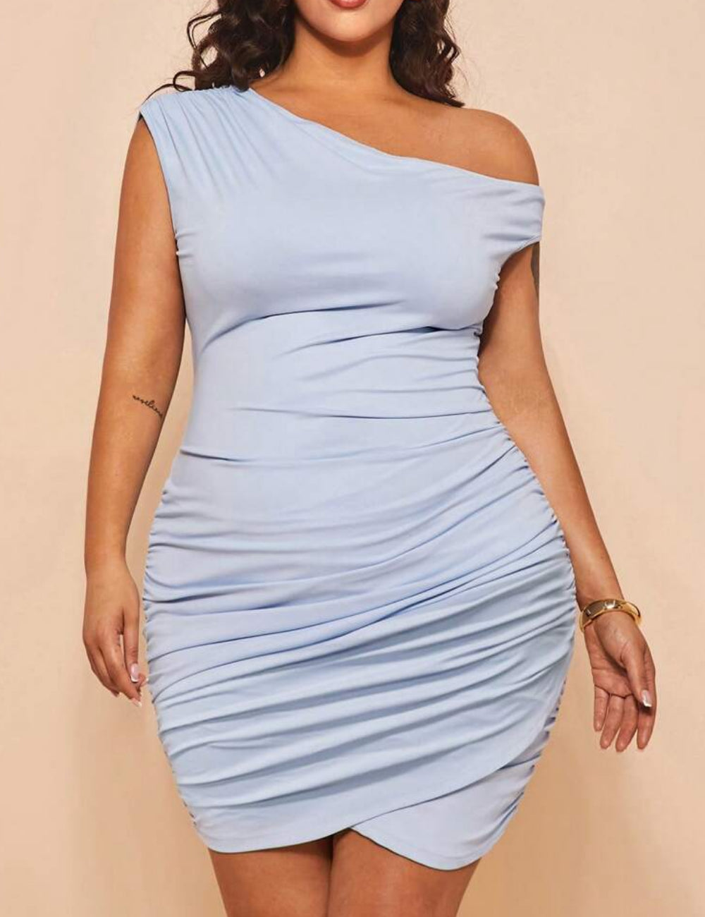Shein Curve+ miniruha, kék