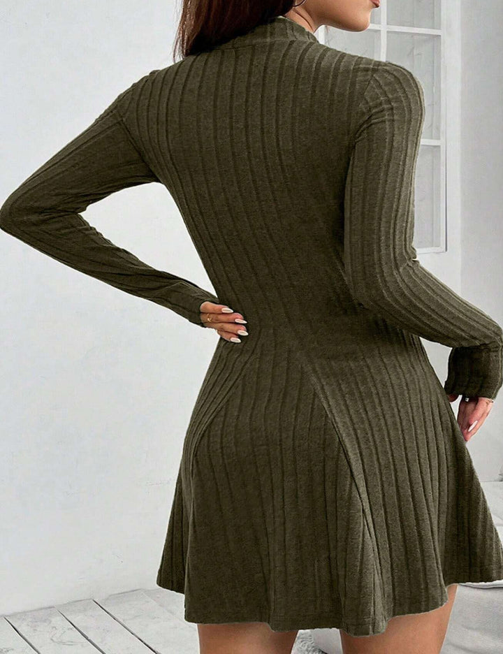 Shein mini ruha, khaki