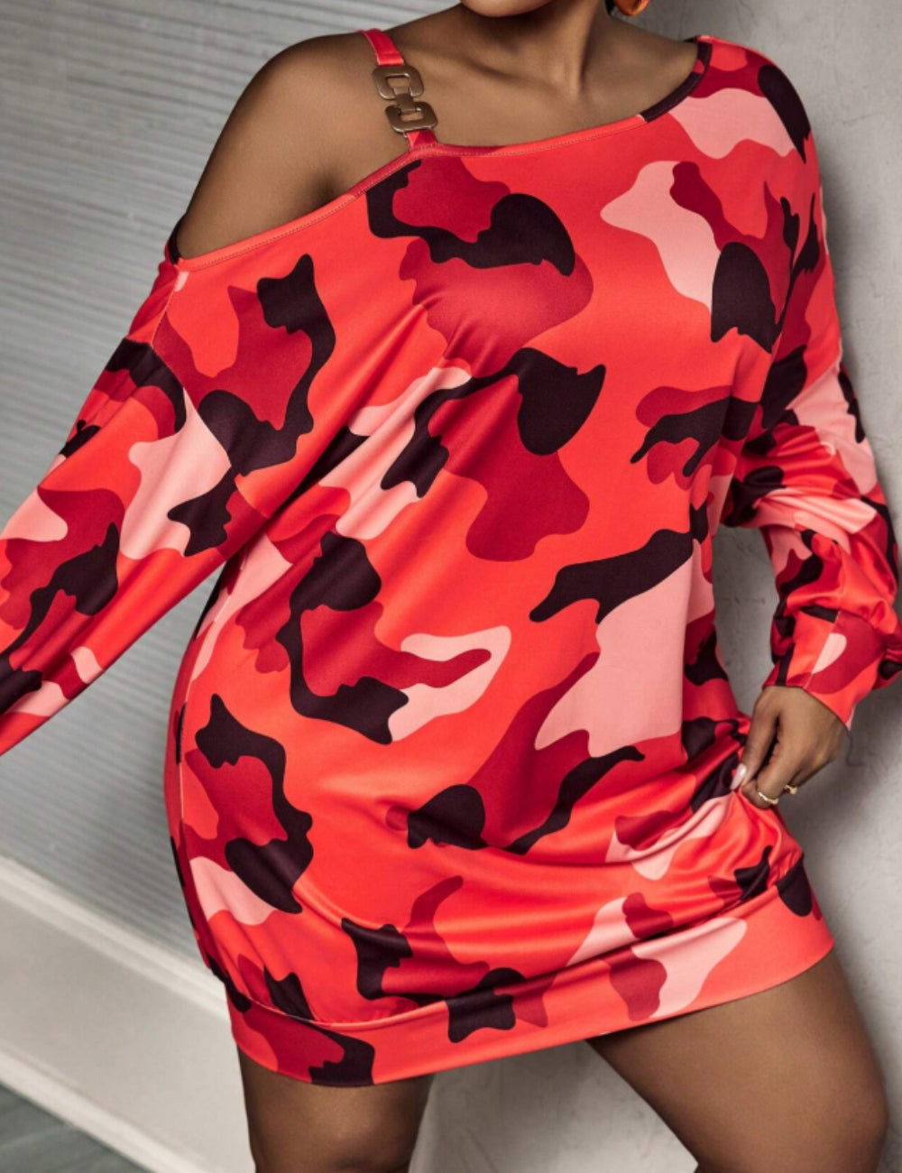 Rochie mini Shein Curve+, mix culori