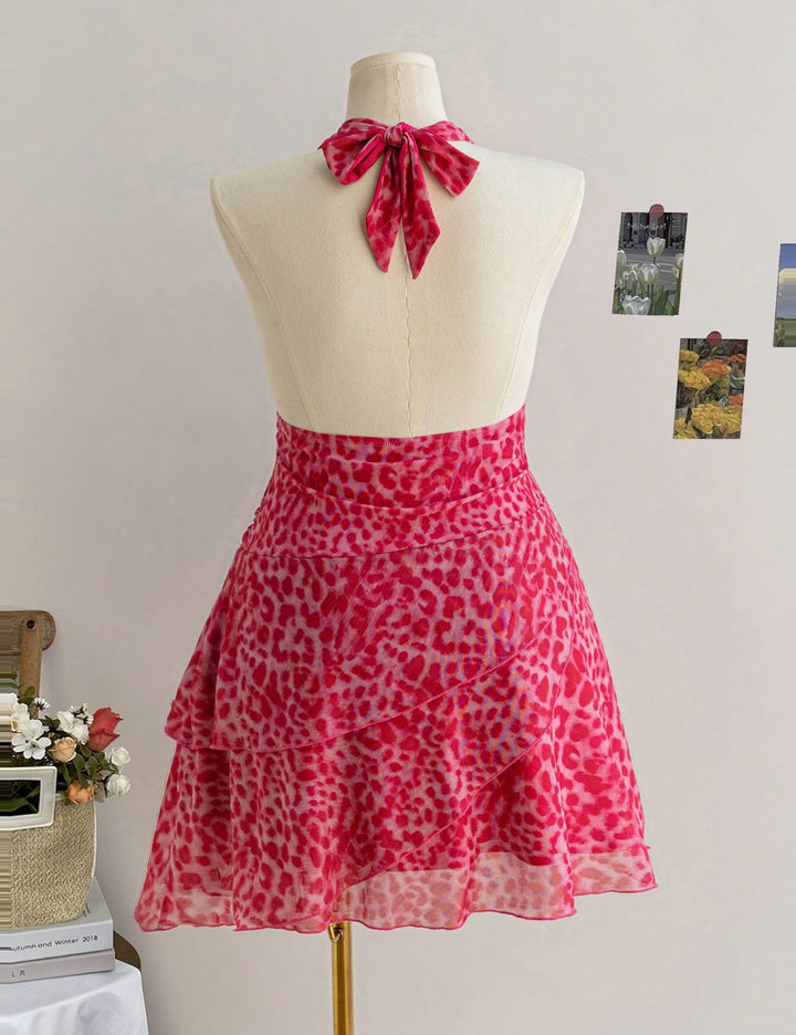 Shein Curve+ miniruha, rózsaszín