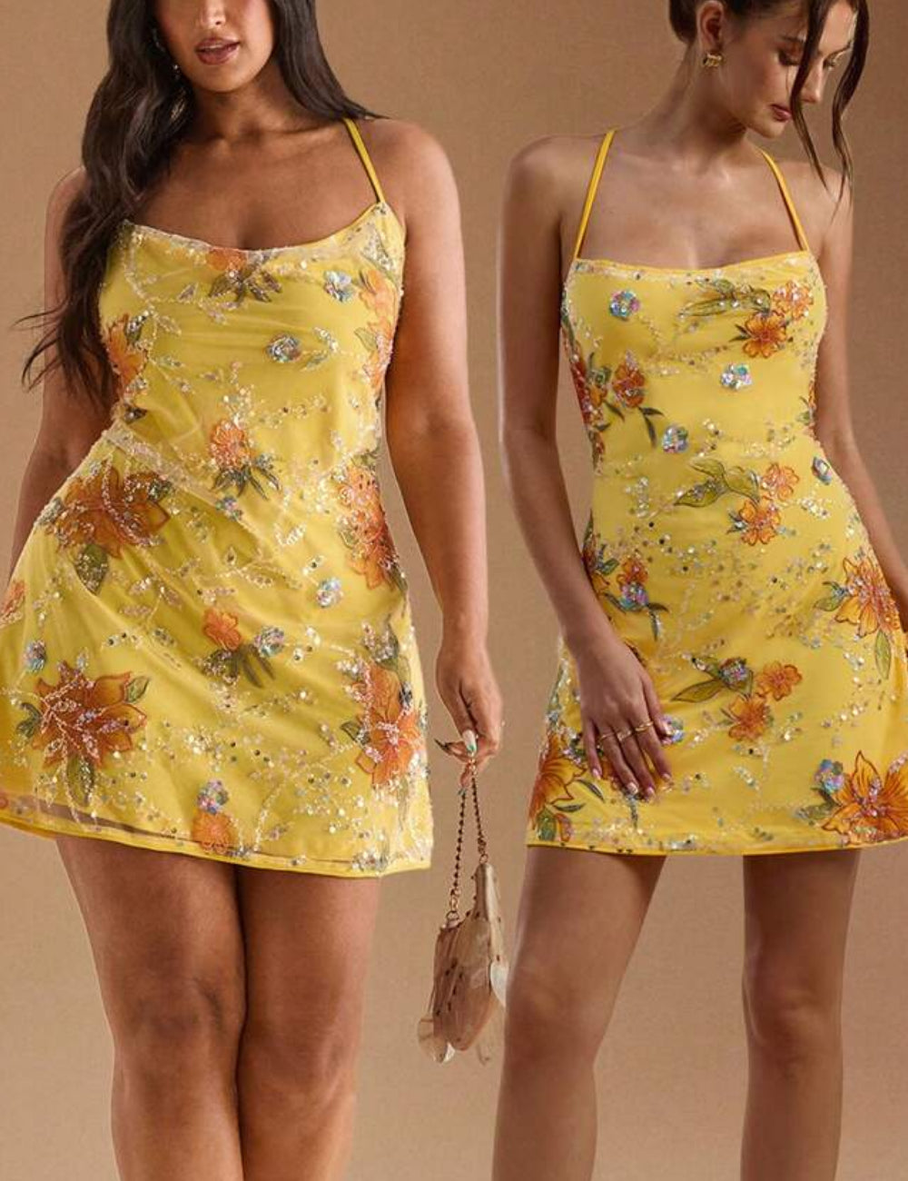 Rochie mini Shein Curve+, galben