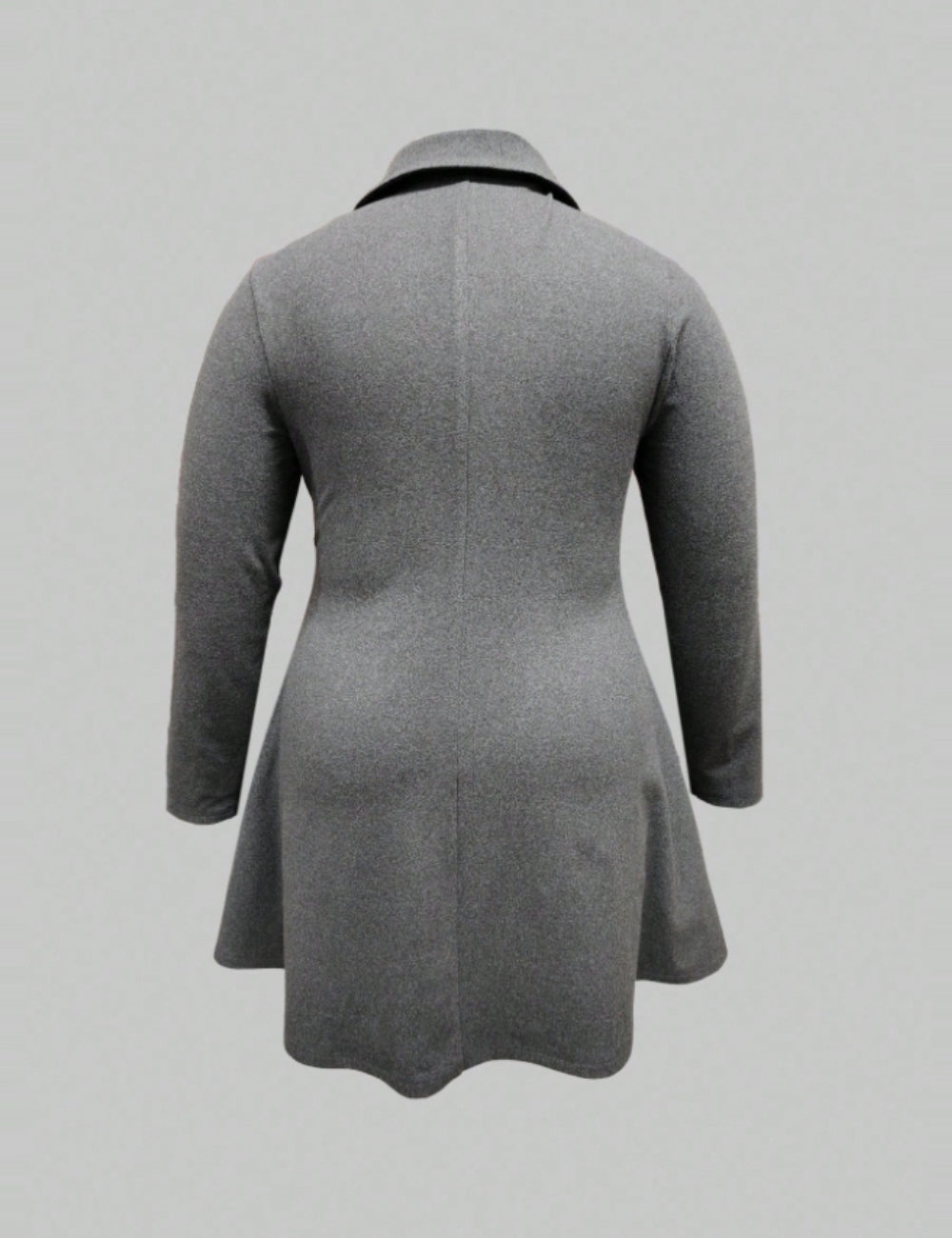 Shein Curve+, mini ruha, szürke