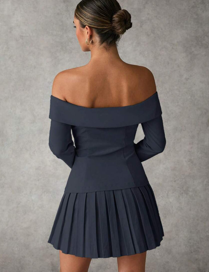 Shein mini ruha, szürke