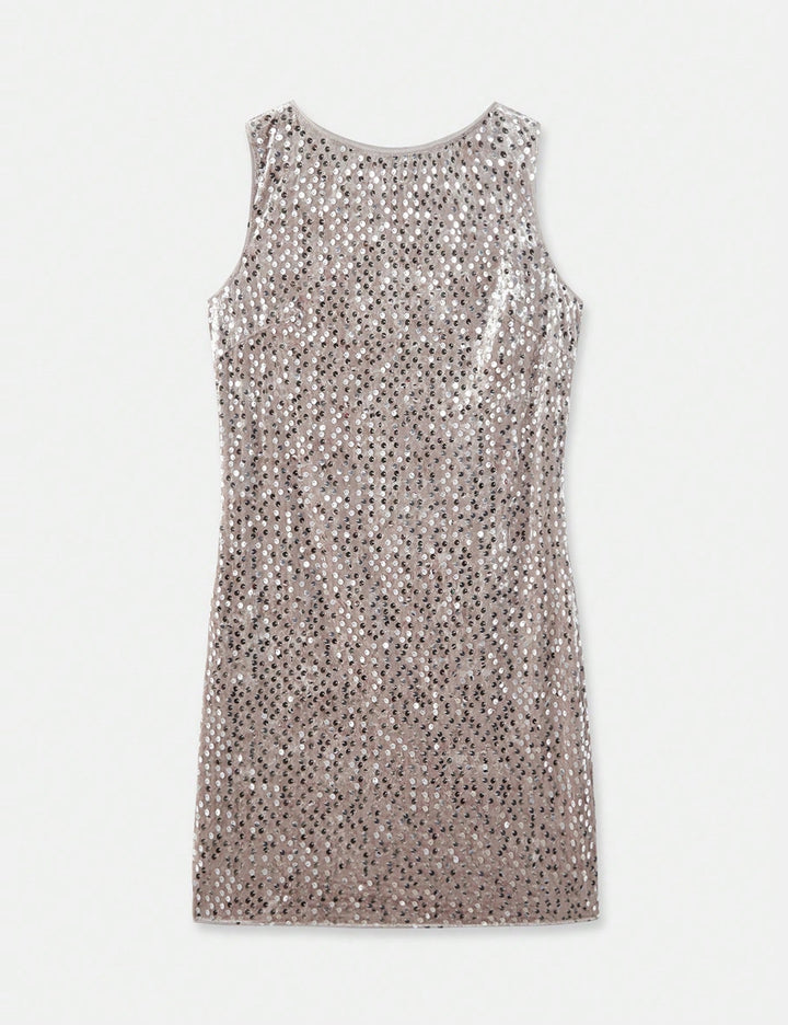 Shein mini ruha, barna