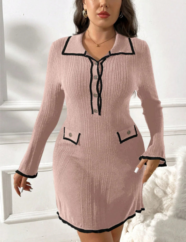 Shein Curve+ miniruha, szürke