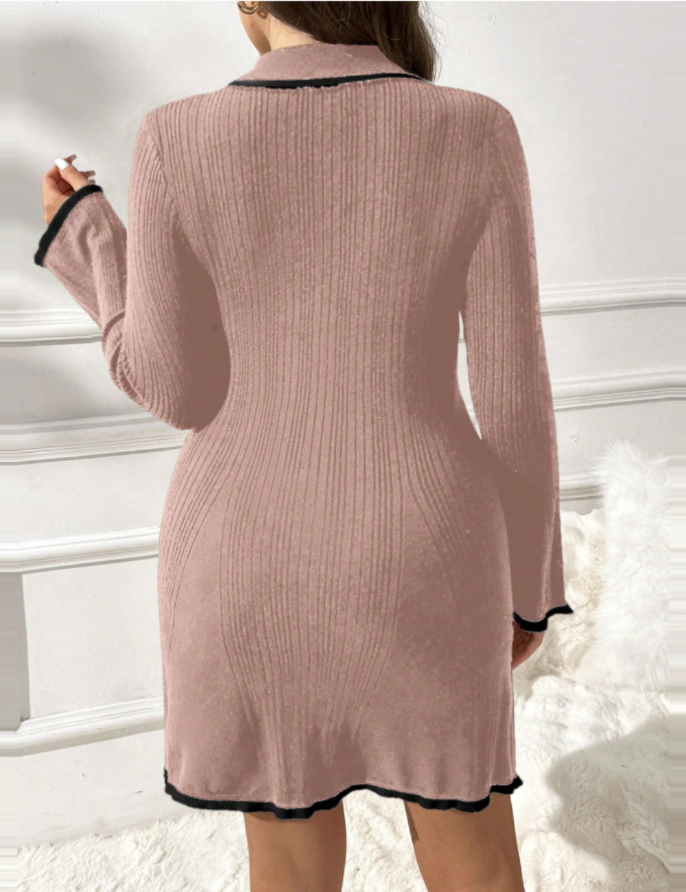 Shein Curve+ miniruha, szürke