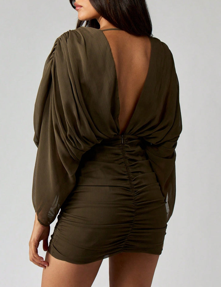 Shein Missguided miniruha, khaki