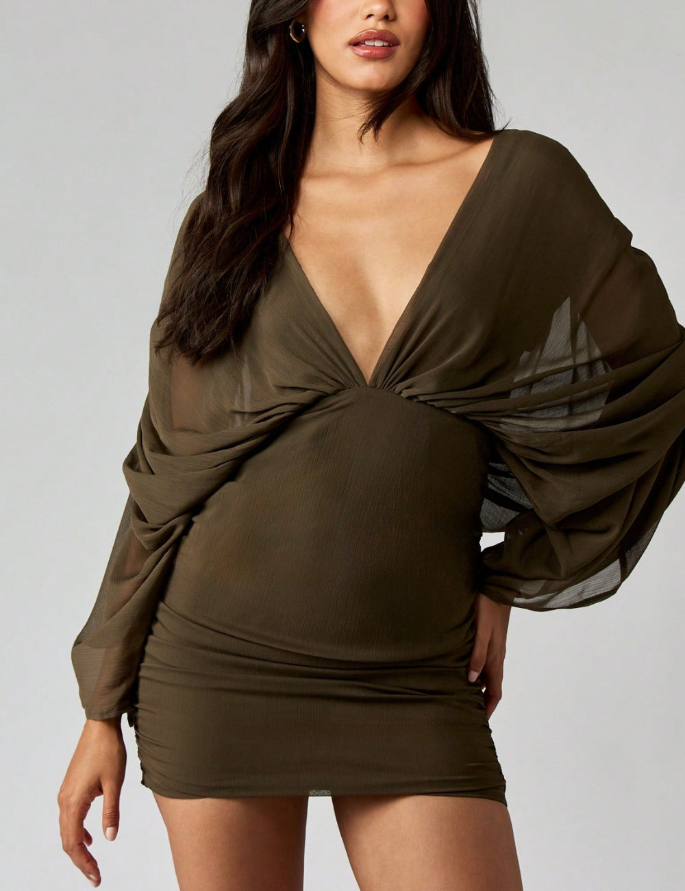 Shein Missguided miniruha, khaki