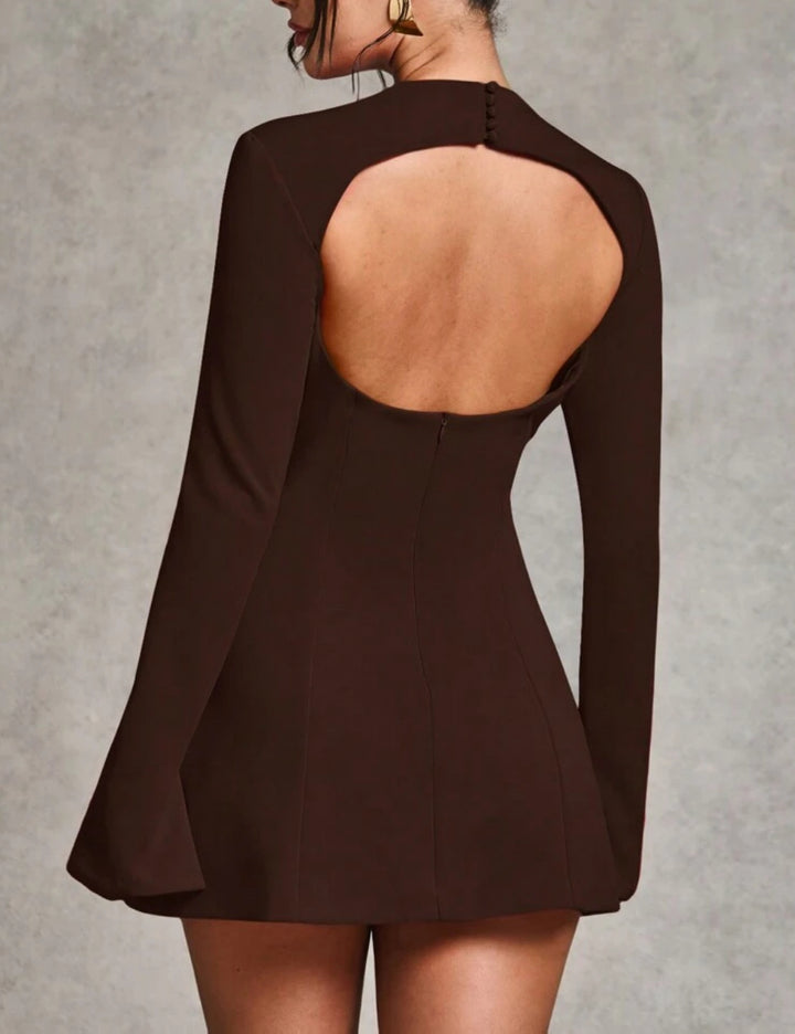 SHEIN mini ruha, barna