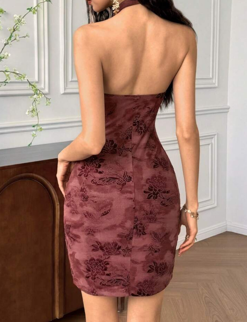 Shein barna mini ruha