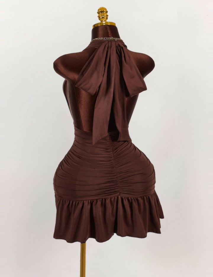 Shein barna mini ruha
