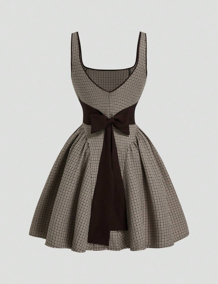 Shein Curve+ miniruha, barna