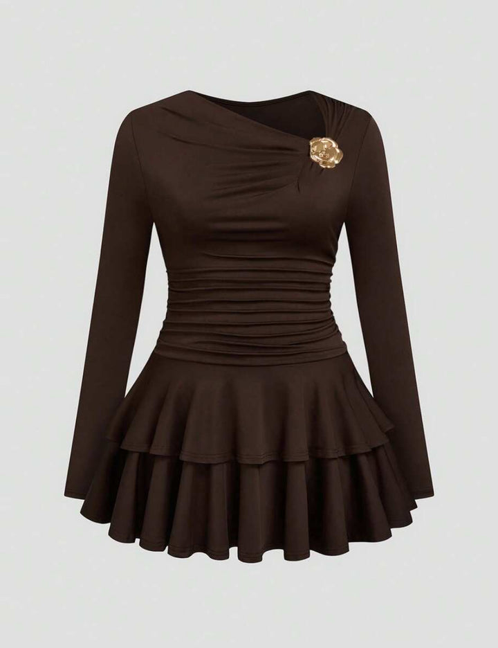 Rochie mini Shein Curve+, maro