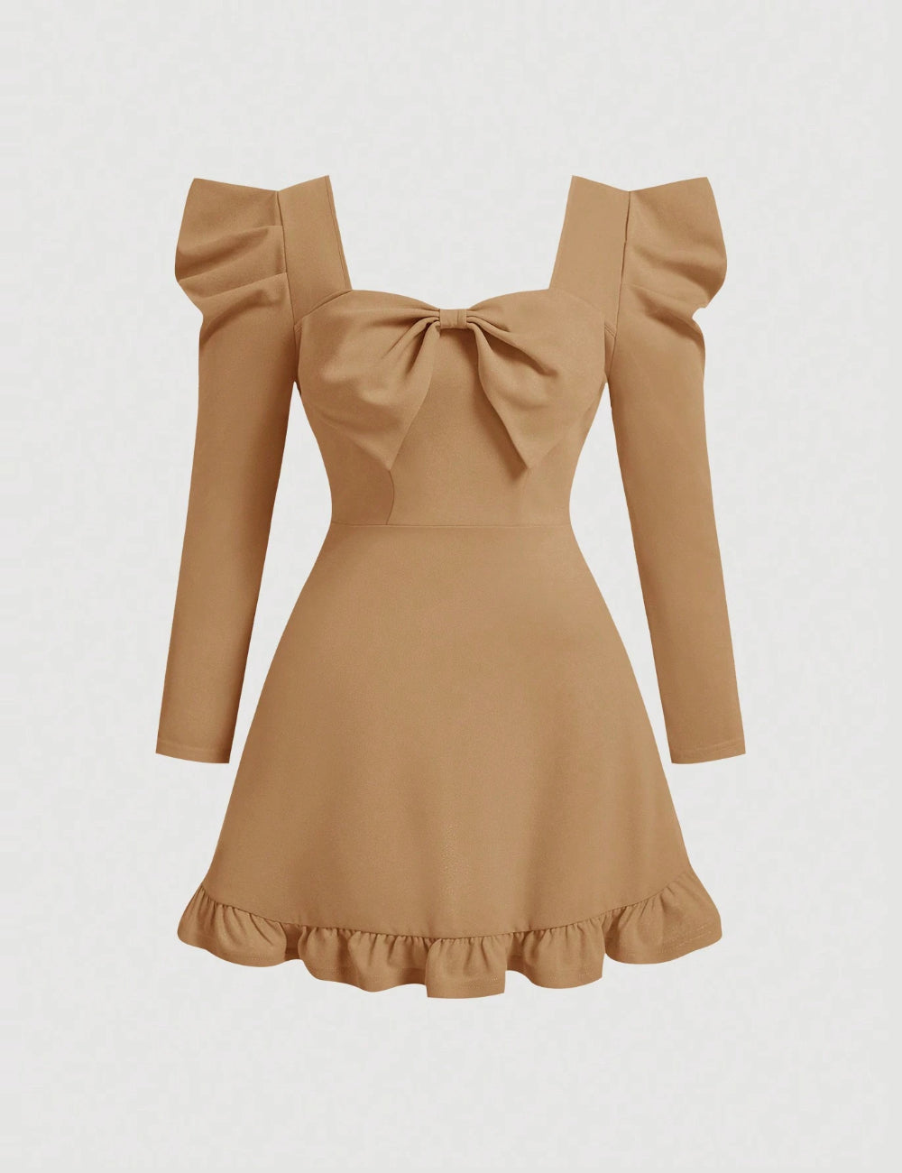 Shein Curve+ miniruha, barna