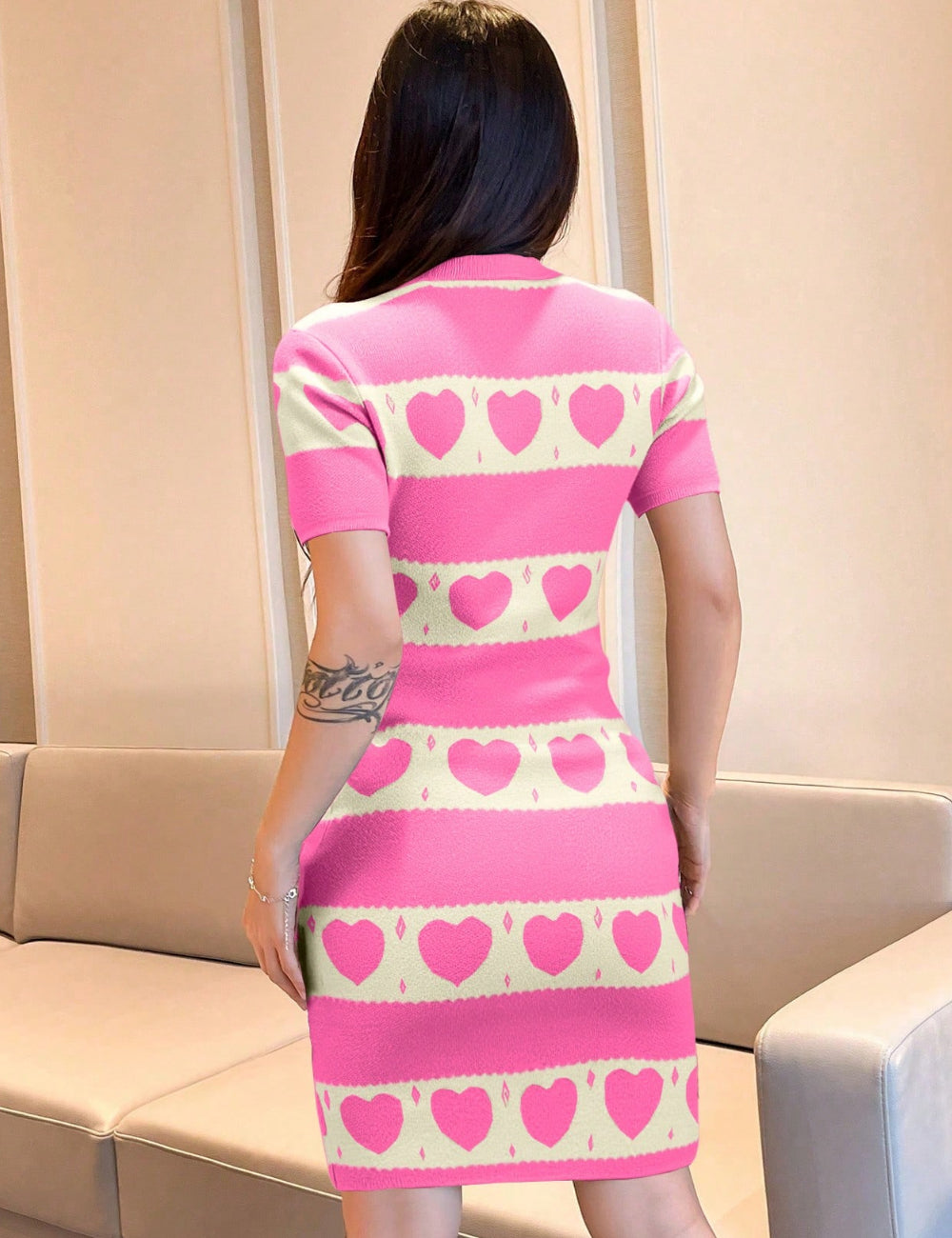 Shein mini ruha, színes mix