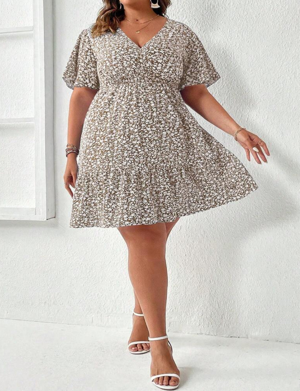 Shein Curve+ miniruha, vegyes színekben