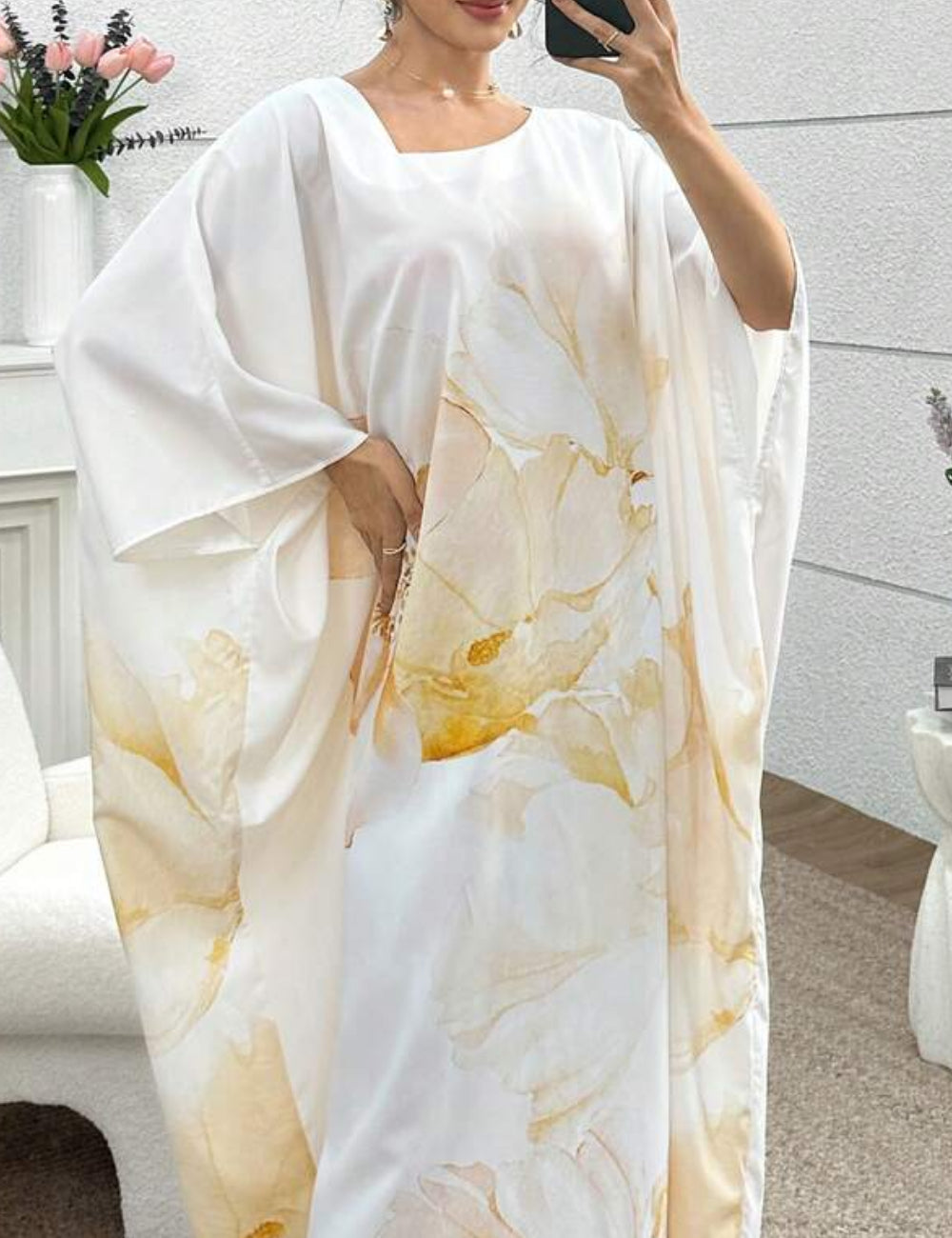 Shein maxi dress, color mix