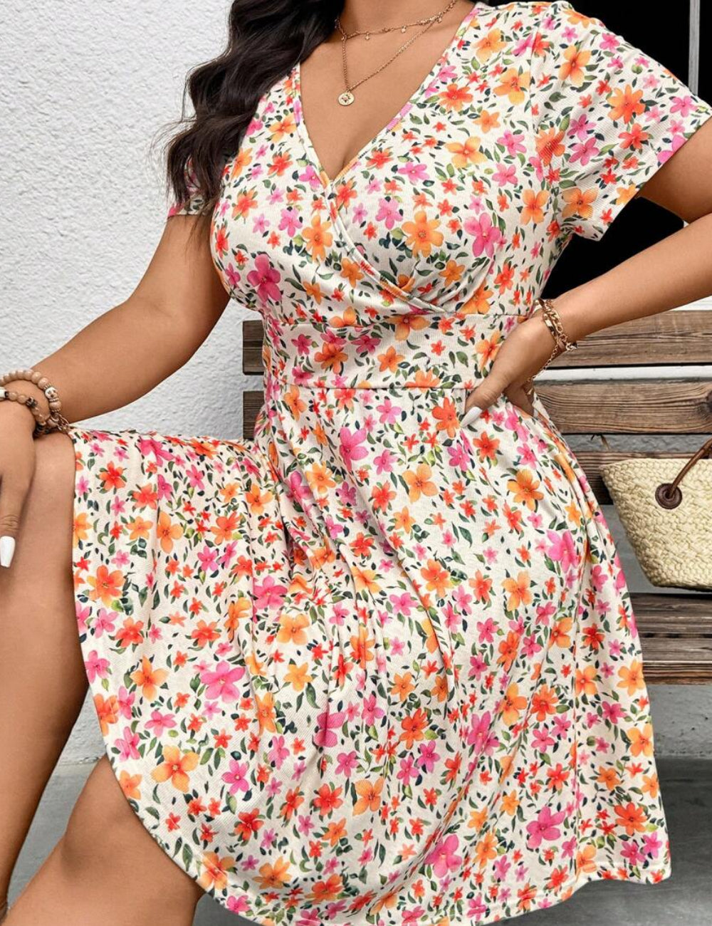 Shein Curve+ miniruha, vegyes színek