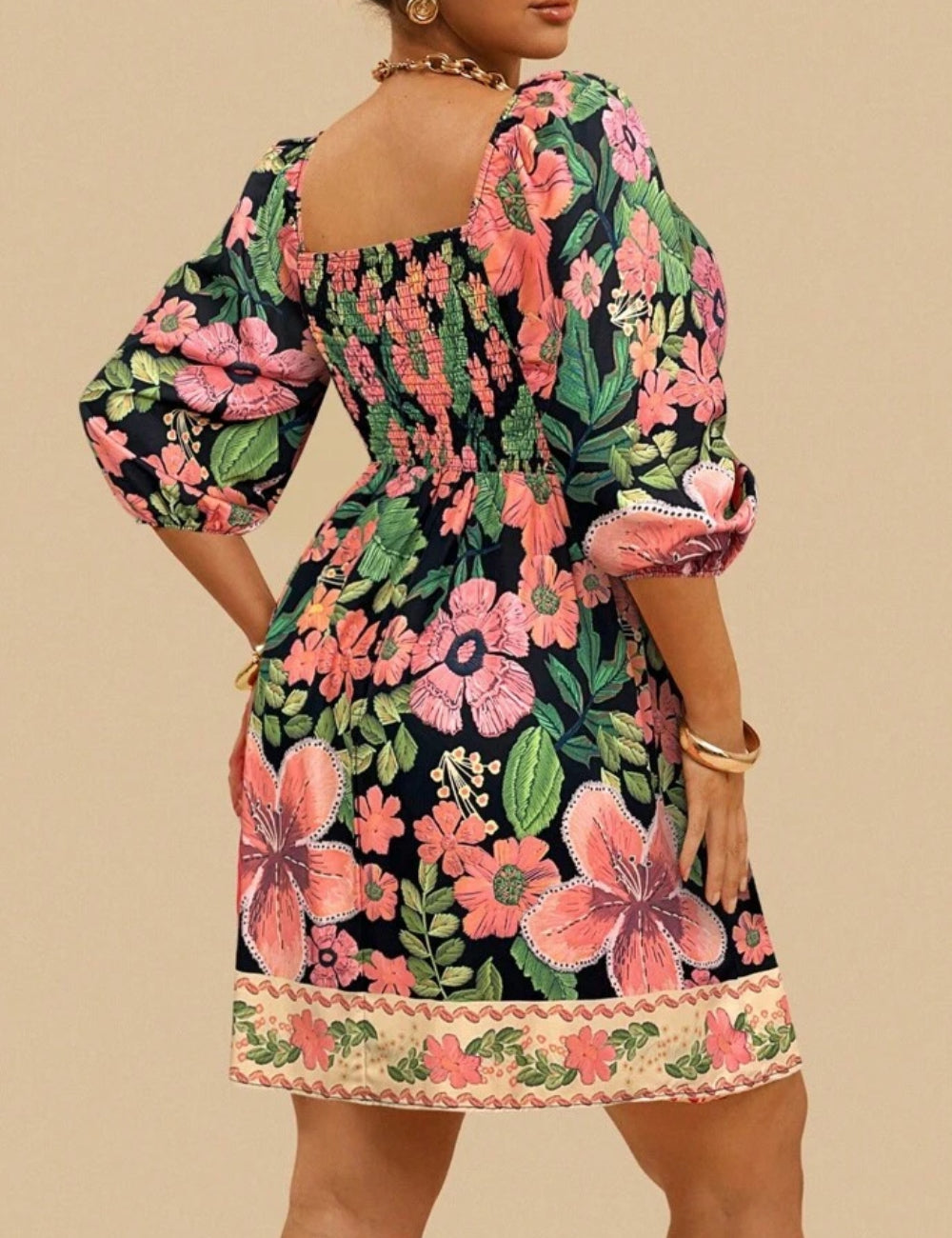 Shein Curve+ miniruha, többszínű
