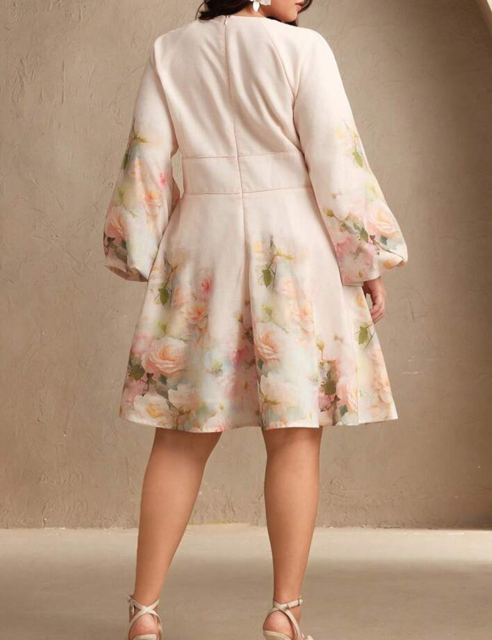 Rochie mini Shein Curve+, mix culori