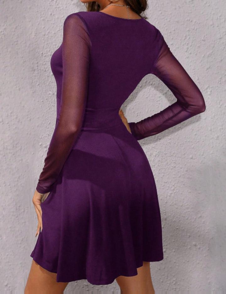 Shein mini ruha, lila