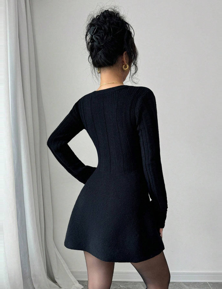 Shein miniruha, fekete